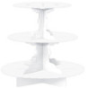 Stand Cupcake 3 andares 29cm Branco