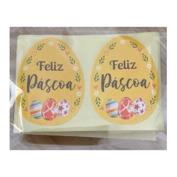 Etiquetas "Dia de Páscoa" ovo - 10 unidades