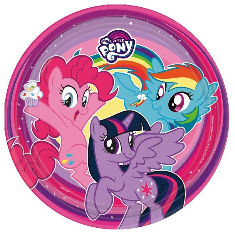 Pratos my little pony 23cm 8uni