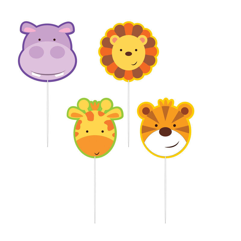 4 Mini Fig. Velas Jungle Animals