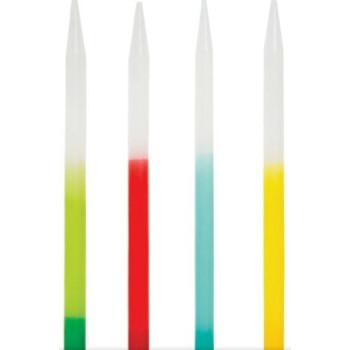 12 velas cores 13cm