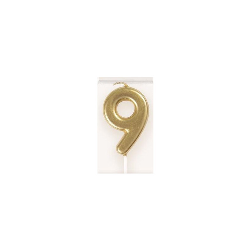 Mini vela Dourada Nº 9