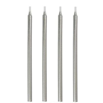 Velas Prateadas 13cm