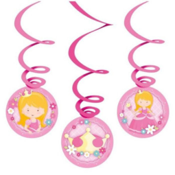 6 Adornos em espiral My Princess