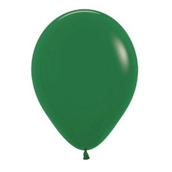 100 balões de latex Balloonia 11" 28cm verde boque