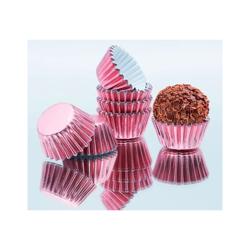 100 formas de papel laminado Nº 5 rosa bébe