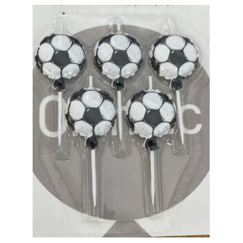 5 velas bolas de futebol