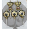 5 velas bolas de futebol