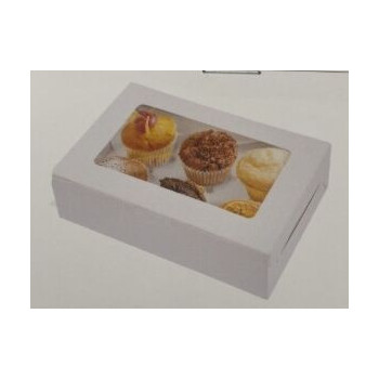 3 Caixas brancas 6 cupcakes 23,8x16x7,5cm
