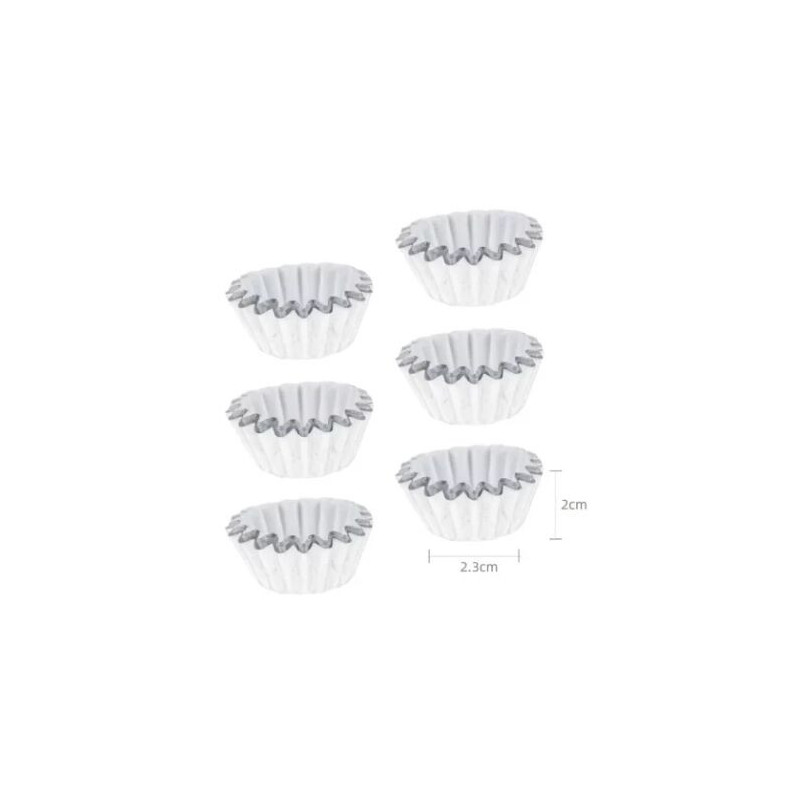 100 formas de papel 6cm prata