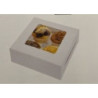 4 Caixa para 4 cupcakes branca 16x16x7,5cm
