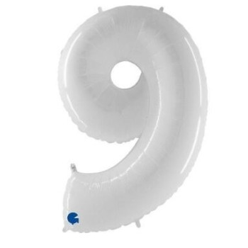Balão White Shiny White nº9