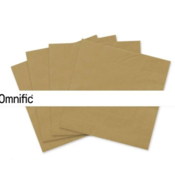 40 guardanapos de papel 33x33cm dourado