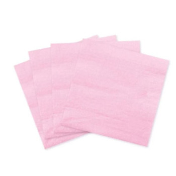 20 guardanapos de papel 33x33cm rosa claro