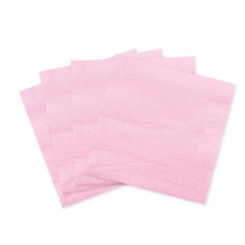20 guardanapos de papel 33x33cm rosa claro