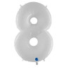 Balão White Shiny White nº8
