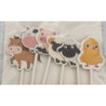 Topo de Bolo cupcakes animais da quinta 6pcas