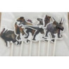 Topo de bolo cupcakes dinossauros 6 pcas