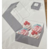 2 caixa 4 cupcakes 16x16x7,5cm prata