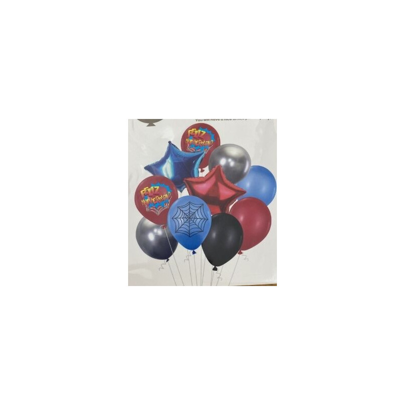 Kit balões super heróis 10 pças