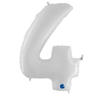 Balão White Shiny White nº4