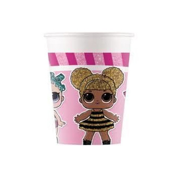 8 copos papel 200 ml - LOL