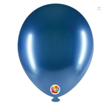 100 balões de latex Balloonia 5" - 14cm azul brilhante
