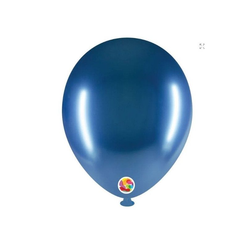 100 balões de latex Balloonia 5" - 14cm azul brilhante