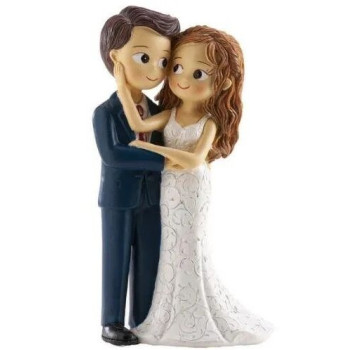 Noivos caricia rosto 16cm