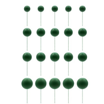 Esfgera verde escuro 20 unidades