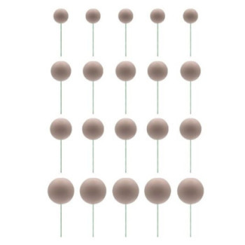 Esferas bege 20 unidades