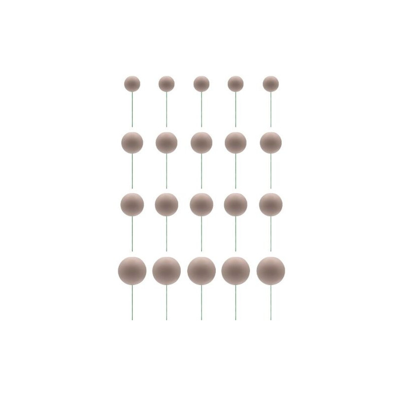 Esferas bege 20 unidades