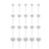 Esferas Glitter branco 20 unidades