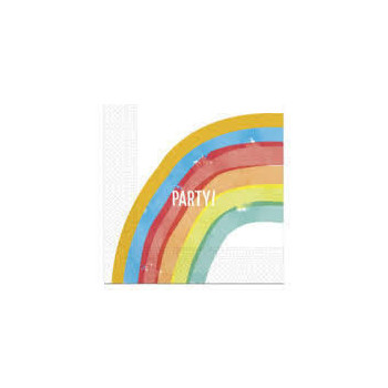 20 guardanapos 33x33 cm - Rainbow