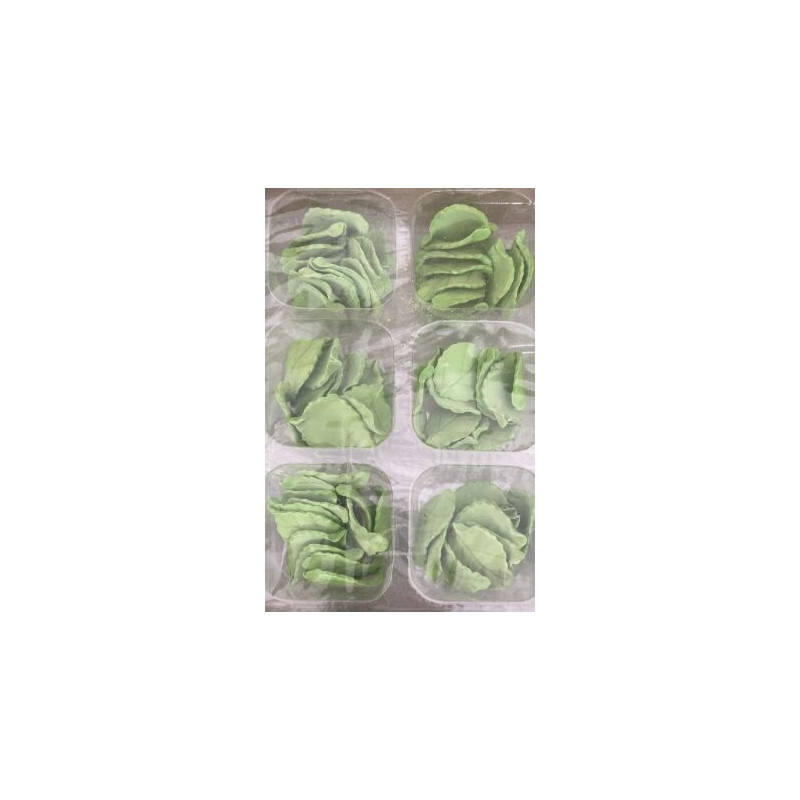Decoração de açúcar - folha verde