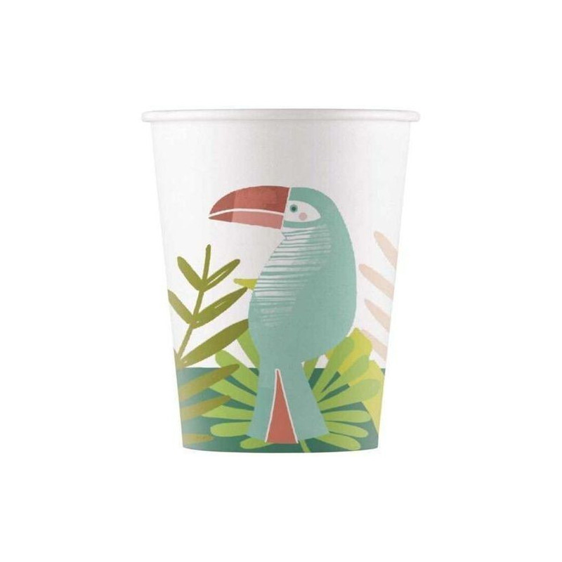 8 copos papel 200 ml - Tucano