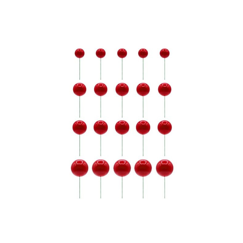 Esferas vermelho 20 unidades