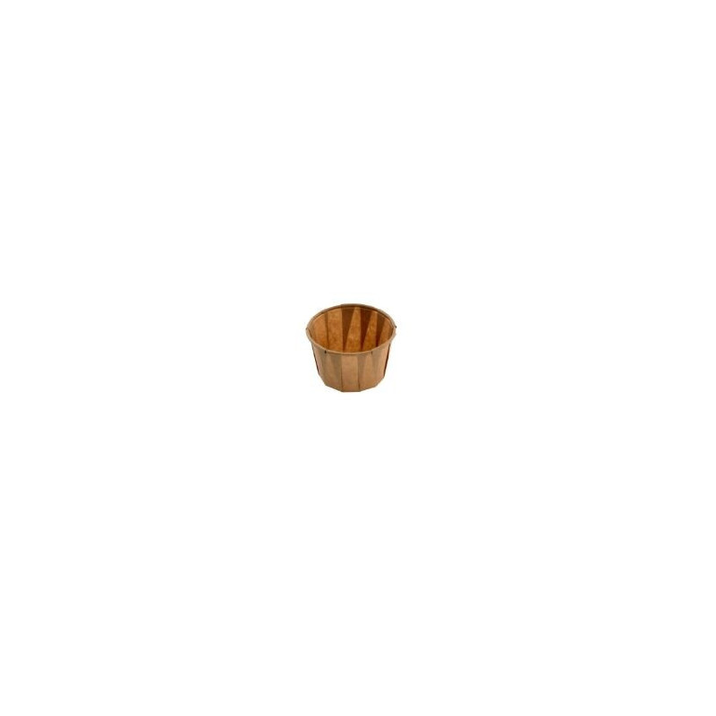 25 formas de papel mini cupcakes kraft