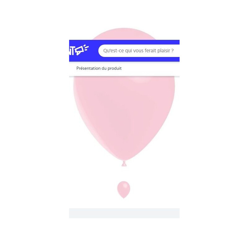 100 balões de latex Balloonia 11" 28cm rosa bébe