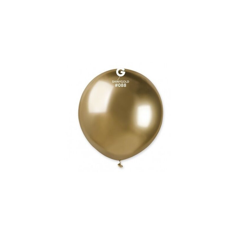 25 balões de latex Gemar Shiny Golg 19" - 48 cm
