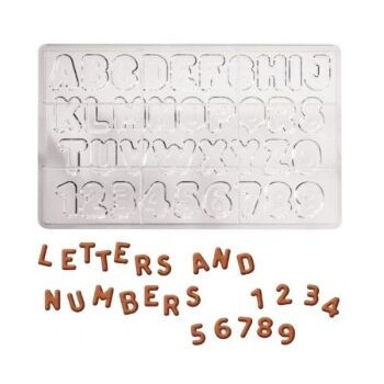 Molde Policarbonato Letras e Números
