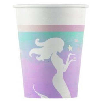 8 copos papel 200 ml Sereia