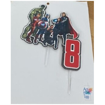 cake topper - avengers 8
