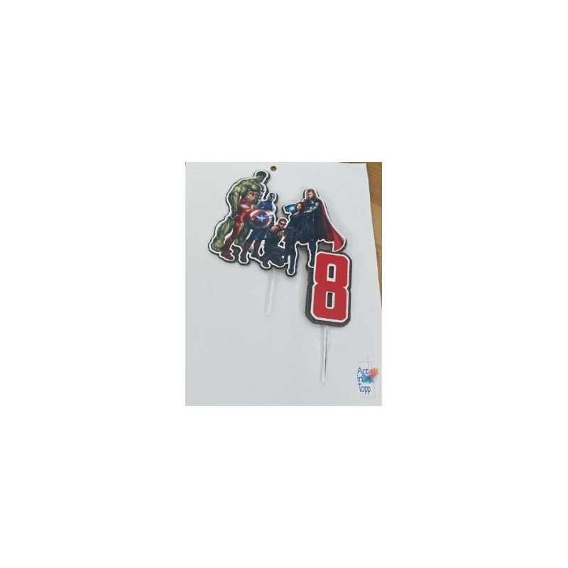 cake topper - avengers 8
