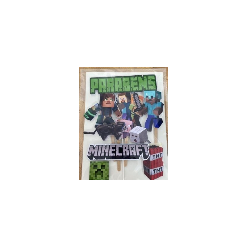 Topo de bolo Minecraft