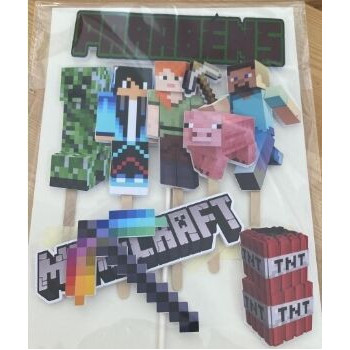 Topo de bolo Minecraft