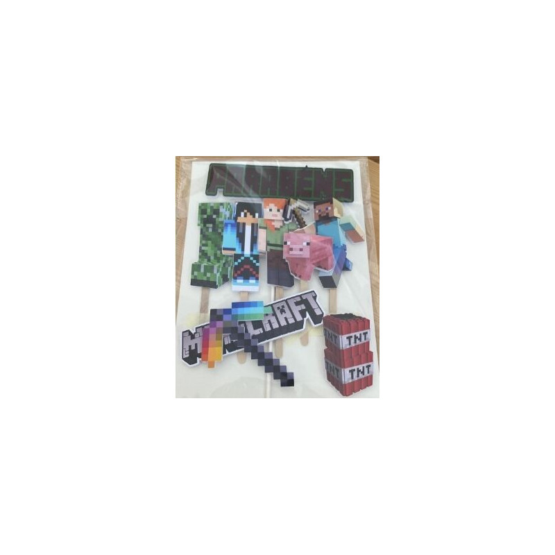 Topo de bolo Minecraft