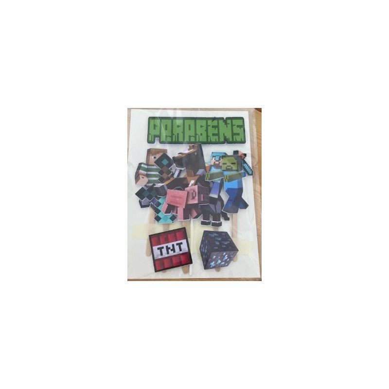 Topo de bolo Minecraft