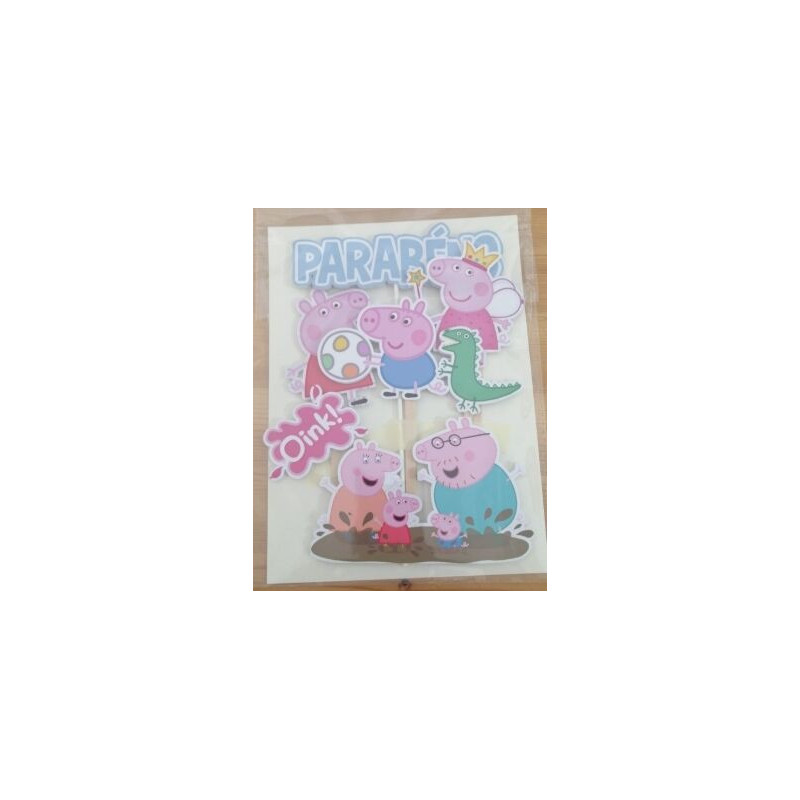 Topo de bolo Porquinha Peppa