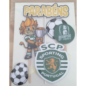 Topo de bolo Sporting